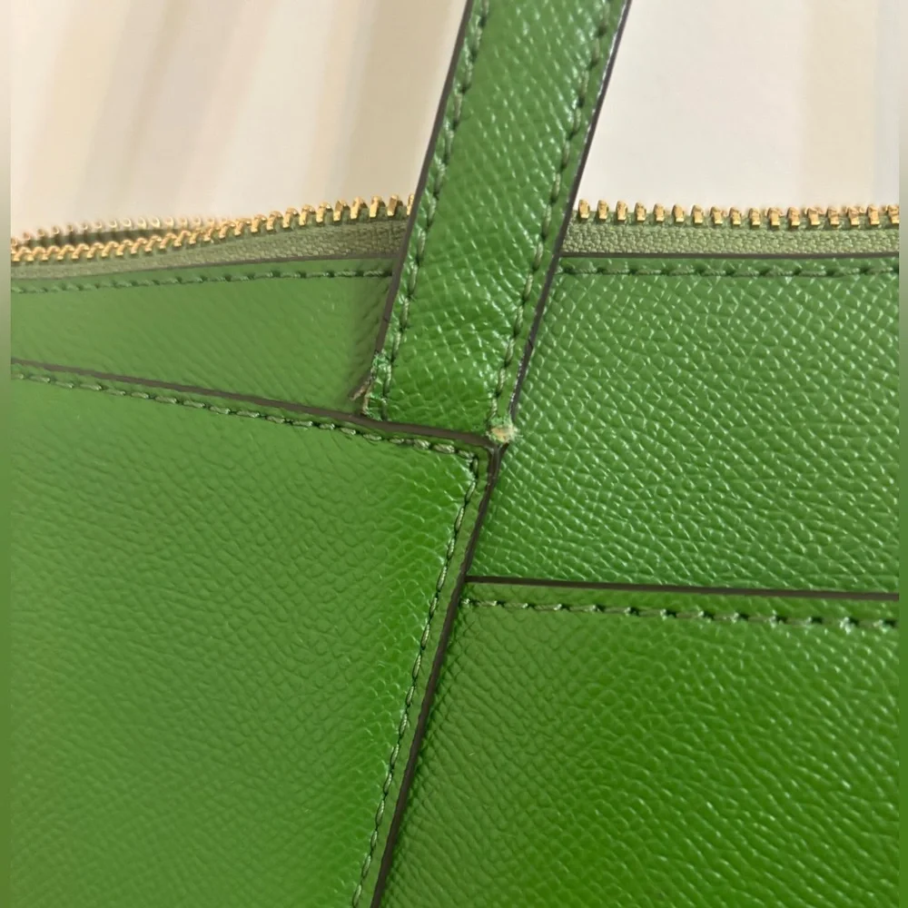 MICHAEL Michael Kors Maddie Green Leather Tote Bag